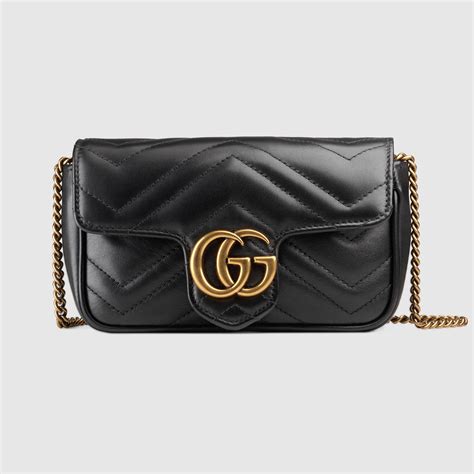 Gucci กระเป๋า GG Marmont super mini bag